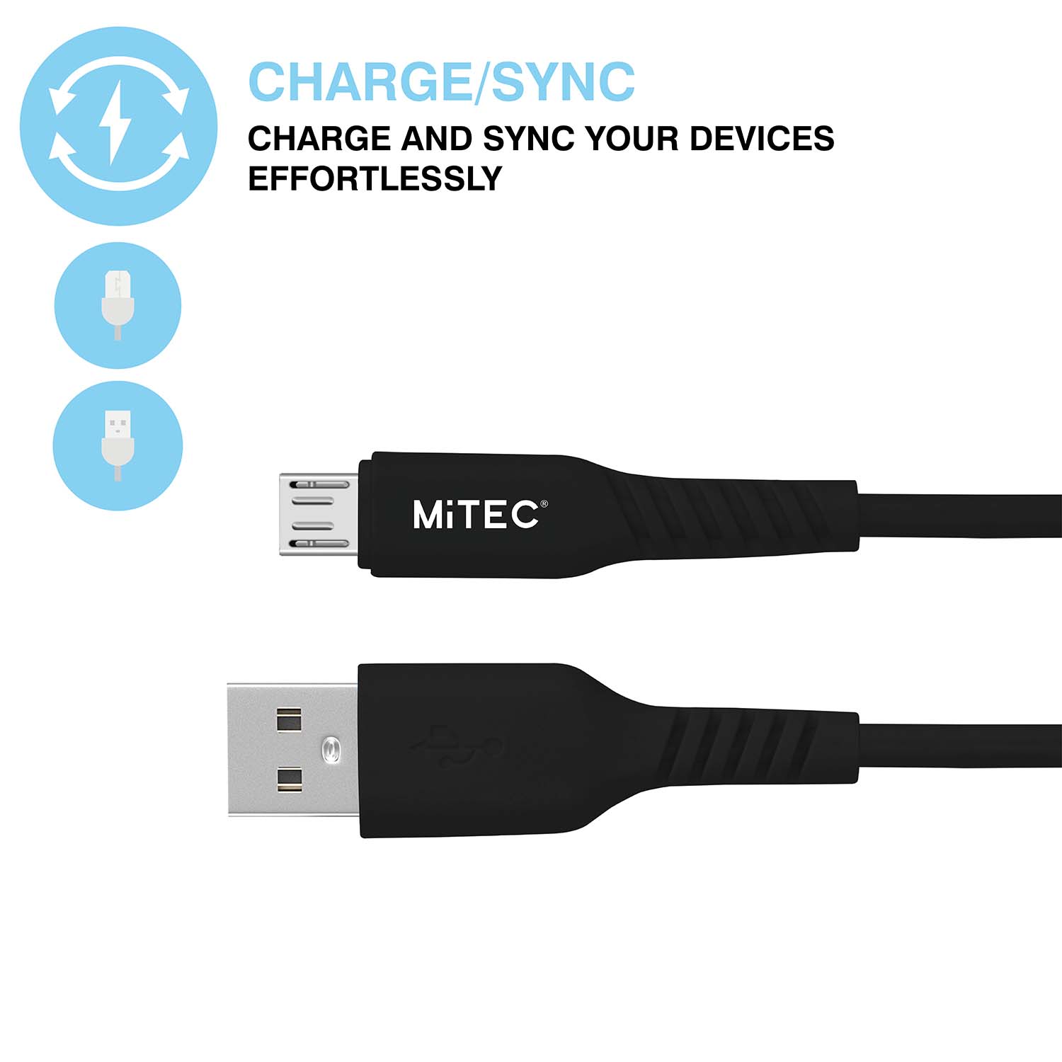 MiTEC MiPOWER Micro USB Cable 1m