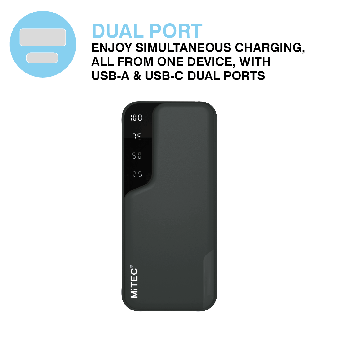 MiTEC MiPOWER 6000mAh Dual USB Powerbank