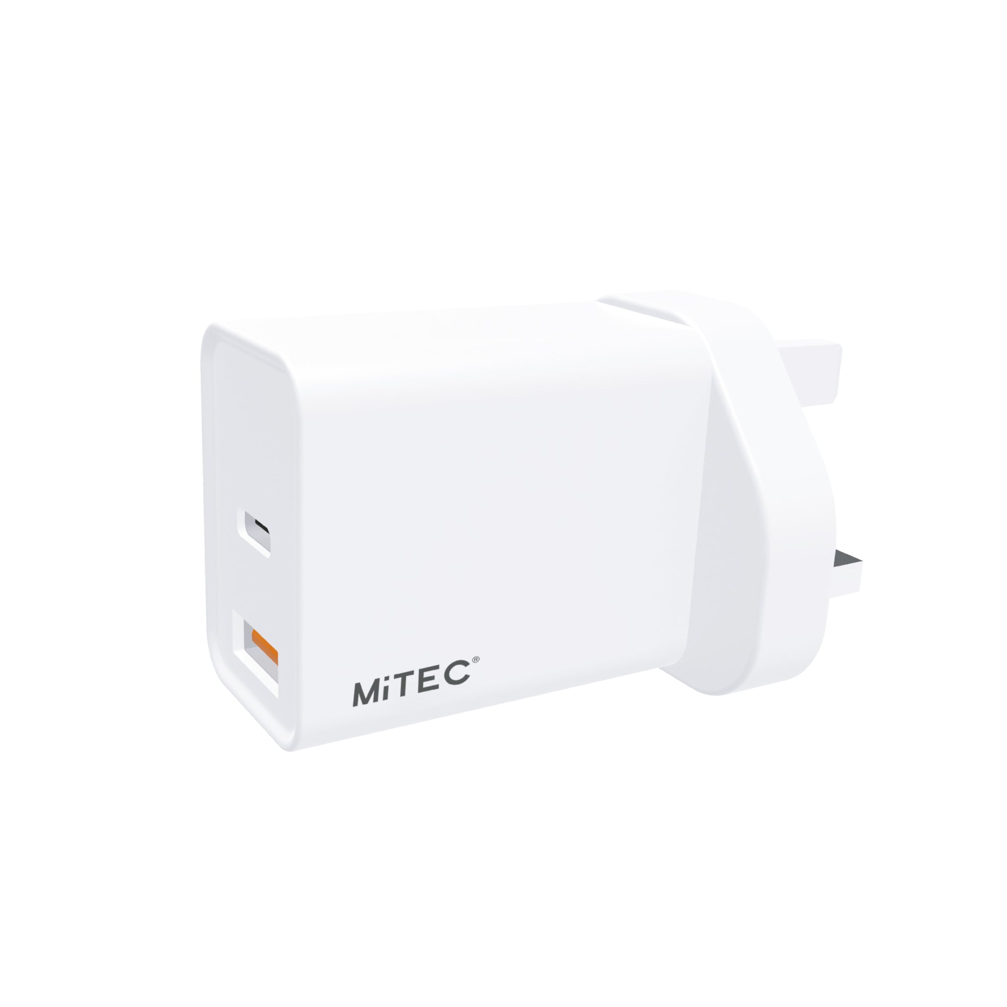 MiTEC MiPOWER PD 18W Fast USB Mains Charger White