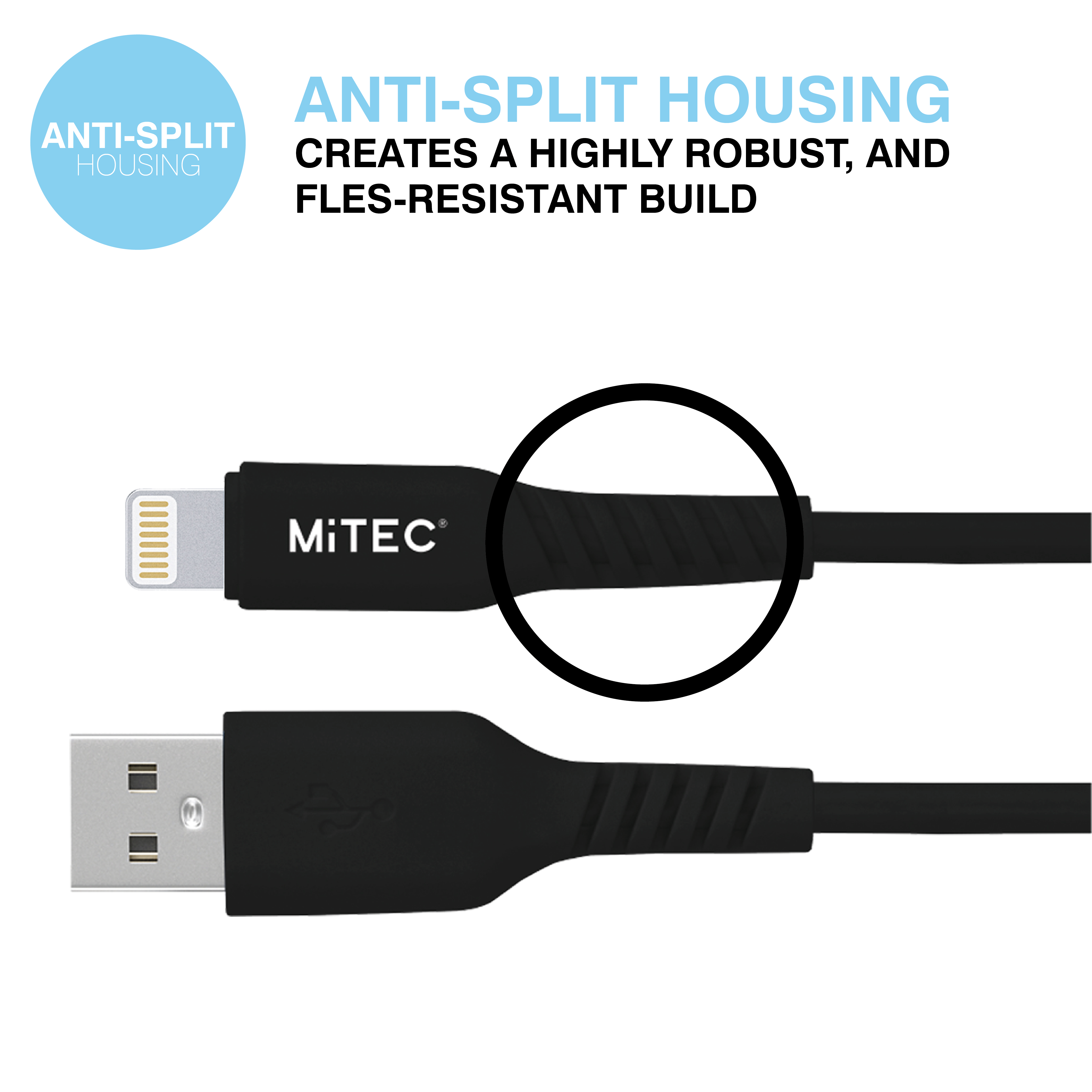 MiTEC MiPOWER USB to Lightning Cable