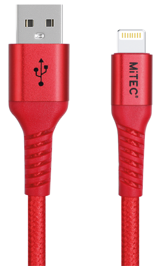 MiTEC MiPOWER USB to Lightning Cable Braided 1m